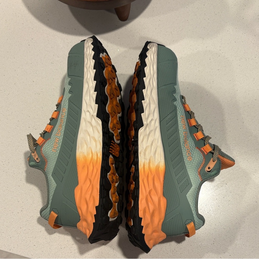 New Balance Green and Orange Athletic Shoes - Picture 4 of 7